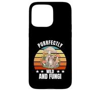 Purrfectly Wild and Fungi Cat Mushroom Custodia per iPhone 15 Pro Max