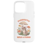 Purrfectly Wild and Fungi Cat Mushroom Custodia per iPhone 15 Pro Max