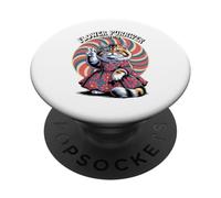 Purrwer di fiori patriottici - Gatto della pace del 1776 - vibrazioni positive PopSockets PopGrip Adesivo