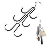 Purse Hanger, Iron Closet Bag Hook, Multi-Layer Storage Rack Organizer Handbags, Scarve, Belt, Hats, Ideal for Wardrobe, Cloakroom, Housewarming, Travel, Moving Days