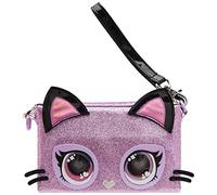 Purse Pets Keepin It Clutch Purdy Purrfect Borsetta Viola Gattino Occhi Luminosi