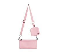 Purses and Wallets Set for Women, Double Bag Canvas Tote, Women's Work Tote Satchel, Canvas Handbags Set, Shoulder Bag with Adjustable Strap, Tote Bag for Folders, Colore: rosa., Siehe Beschreibung