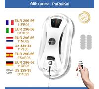 PuRuiKai Robot aspirapolvere ultra sottile per la pulizia dei vetri robot per la pulizia dei vetri WHITE