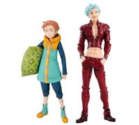 Puruuige 2 pz/SET Anime I Sette Peccati Capitali Ira degli Dei Figura Modello Ban re Figura Statua PVC Sette Peccati Capitali Personaggio Action Figurine Ornamenti da collezione