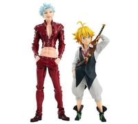 Puruuige 2 pz/set Anime I Sette Peccati Capitali Ira degli Dei Figura Modello Meliodas Ban Figura Statua PVC Sette Peccati Capitali Personaggio Action Figurine Collezionismo Ornamenti