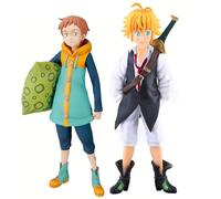 Puruuige 2 pz/set Anime I Sette Peccati Capitali Ira degli Dei Figura Modello Meliodas Re Figura Statua PVC Sette Peccati Capitali Personaggio Azione Figurine Ornamenti da collezione
