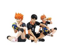 Puruuige Haikyuu Shoyo Hinata Figure Model Take the Ball Seduto Posa Statua Personaggio Anime Action Figure Collezionismo Ornamenti