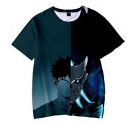 Puruuige Kaiju No. 8 T Shirt Anime Modello 3D Manica Corta Kafka Hibino Stampa Uomo Casual Girocollo Cartoon Moda Sport Pullover Top XXS-4XL, tipo D, XS