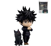 Puruuige Megumi Fushiguro Figura di Clayman versione Q, figura Megumi Fushiguro da 10,2 cm, in PVC, con viso intercambiabile, statuetta decorativa