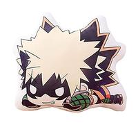 Puruuige My Hero Academia - Cuscino in peluche stampato su entrambi i lati, con personaggi di Katsuki Bakugo, in morbido peluche, motivo anime, cartone animato MHA