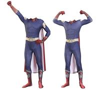 Puruuige The Boys Cosplay Costume Set Homelander Cosplay Outfits Set Cartoon Tuta Body per Bambini Adulti