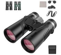 Puruxe Binoculars for Adults High Powered, 10×42 HD Binoculars, Premium Optical Clarity, Professional Waterproof, De Largo Alcance, for Bird, Hiking, Cruise, Travel (black)