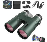 Puruxe Binoculars for Adults High Powered, Puruxe 10×42 HD Binoculars, Binoculares De Largo Alcance, Precision Viewing for Bird Watching, Hiking, Cruise, Travel (Green)