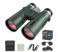 Puruxe Binoculars for Adults High Powered, Puruxe 10×42 HD Binoculars, Premium Optical Clarity, Binoculares De Largo Alcance, High-Powered Magnification for Outdoors, Cruise, Travel (Green)