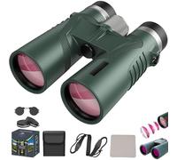 Puruxe Binoculars for Adults High Powered, Puruxe 10×42 HD Binoculars, Premium Optical Clarity, Binoculares De Largo Alcance, High-Powered Magnification, for Bird, Hiking, Cruise, Travel (Green)