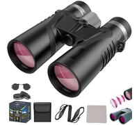 Puruxe Binoculars for Adults High Powered, Puruxe 10×42 HD Binoculars, Premium Optical Clarity, Binoculares De Largo Alcance, High-Powered Magnification, for Bird, Hiking, Cruise, Travel (Black)