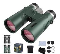 Puruxe Binoculars for Adults High Powered-Puruxe 10×42 HD Binoculars, Premium Optical Clarity, High-Powered Magnification for Bird Watching, Hiking, Cruise, Travel (Green)