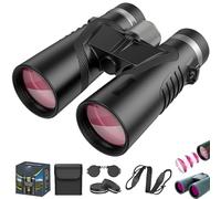 Puruxe Binoculars for Adults High Powered, Puruxe 10×42 HD Binoculars, Premium Optical Clarity, High-Powered Magnification, Precision Viewing for Bird Watching, Hiking, Cruise, Travel (Black)
