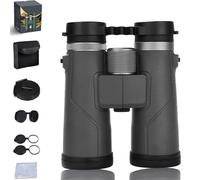 Puruxe Binoculars for Adults High Powered, Puruxe 10×42 HD Binoculars, with BAK4 Prism Glass, IPX7 Waterproof, High-Powered Magnification for Birdwatching/Hiking (Black)