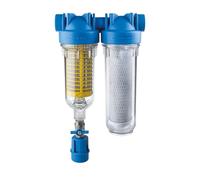 purway® HYDRA Rainmaster Duo RLH CB - Filtro per acqua domestica da 2,5 cm | Affidabile trattamento dell'acqua potabile con filtro ai carboni attivi e filtro dell'acqua per tutta la casa