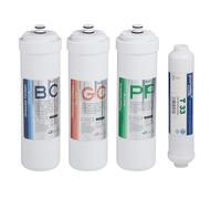 Purway - Set completo di 4 cartucce di ricambio per impianto ad osmosi inversa