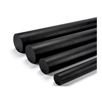 Purzen Asta PTFE Nera 500Mm, Barra Solida in Plastica Lavorabile, Bassa Attrito, per Boccole, Rondelle, Distanziali E Componenti Personalizzati,5mmx500mm（2pcs）