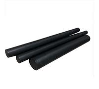 Purzen Asta PTFE Nera 500mm, Barra Solida in Plastica Lavorabile, Bassa Attrito, per Boccole, Rondelle, Distanziali e Componenti Personalizzati,45mmx500mm（2pcs）