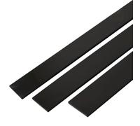 Purzen Barra Piatta Nera in ABS Rettangolare, plastica Resistente e Leggera per progetti Fai-da-Te di fresatura CNC, Taglio Laser, robotica e Realizzazione di custodie 500mm×70mm,3mm