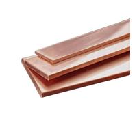 Purzen Pannello in lamiera di Rame T2, Piastra di Rame Solida e conduttiva per Saldatura Fai-da-Te, Hobby creativi e progetti di Riparazione Personalizzati,4mm*15mm*500mm