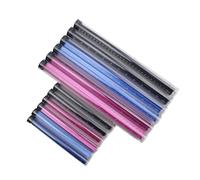 Purzen Righello in Metallo 15Cm, Righello in Alluminio A Scala Triangolare 2 Confezioni, 1:100,1:200, 1:250,1:300, 1:400, 1:500 Righello in Scala,Black +Pink