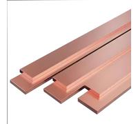 Purzen Sbarra Piatta in Rame T2, Barra in Rame Puro ad Alta Conducibilità per Messa a Terra, Distribuzione Elettrica, Trasferimento Termico e Progetti Industriali,6mm*20mm*1000mm