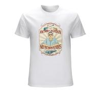 PUSFRZO Anthony Bourdain No Reservations Us Desert Chef Rip Best Tv Show T Shirt, bianco, XXL
