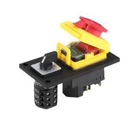 Push Button YCZ4-C Arresto Di Emergenza Reset Interruttore EM Coperchio Protezione Con Blocco Rotante A 7 Pin Da 400 V
