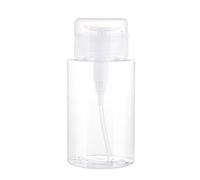 Push Down Pump Employ Pump Bottle Riemibile Dispenser Pump Dispenser con Coperchio a Prova di Polvere per Viaggi per il Trucco dello Smalto per Unghie (200ML)