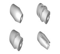 Push Fit Lock and Clamp Set Compatible with BMG and Titan Extruders