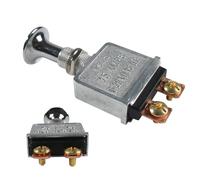 Push Pull Switches - Interruttori Da 75 Amp Heavy Duty | Metallo Placcato Cromo Per Automotive | Interruttori A Spinta 6-28V Per La Modifica Auto, Trattore E
