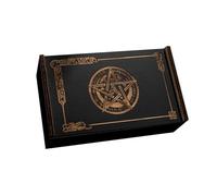 Push Pull Tarocchi Carte Box astrologia Trinkets Box Legno Tarocchi Carta Storage Case Per Raccontare Strega Decorazione Astrologia Ginnoli Carte Da Gioco Caso di Immagazzinaggio