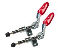 Push Pull Toggle Clamp - 45kg Holding Capacity Quick Release Hand Tool | Hot rolled steel push pull toggle clamp delivers a 45kg holding capacity with a rubber pressure tip for secure workshop clamp