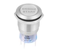 Push Start Button - Metal Button Push Auto Engine Accessories | DIY Car Decoration Automotive Starts Stop With LED, Engine Start Stop Ignition Protective