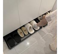 Push to Open per Cassetti Sotto Scarpe Armadio Cassetti Facili da Accedere, Deposito Cassetto Zoccolo Entrata Base Armadio Cassetto, Ripiani con Guida di Rimbalzo(Black,WxD-86x46cm(33 7/8x18 1/8"))