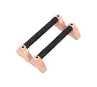 Push Up Bars, Parallets Handles, No Slip Wooden Grip Design, Heavy Duty Steel Frame, Arm Training Equipment for Strength Training, Home, Palestra, Calisthenics Workout, Solid Wood