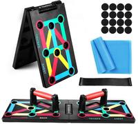 Push Up Board, 14 in 1 Press Up Board Pieghevole Portatile con Maniglia Push Up
