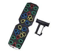 Push Up Challenge Board, Foldable Exercise Tool, Non Slip Workout Base, Multipurpose Training Gear, Strength Conditioning Equipment for Chest Building, Gym, Multicolor