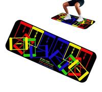 Push Up Mat - Workout Guide, Single Unit Padded For Hand Placement, Non-Slip Training Pad With Alignment Marks, Bodybuilding Hardware, Gym Mat For Lounges, Studios And Garages