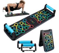 Push Up Rack Board, 17 in 1 Attrezzature per il fitness multifunzione pieghevole a casa, telaio di allenamento push-up portatile, utilizzato per gli uomini donne