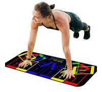 Push Up Training Mat - PU, Exercise Guide Board Non-Slip Surfàce | Full-Body Strength Layout, Multi-Position Workout Board For Home Gyms, Fitness Rooms, Bodybuilding Routines, Core Šessions