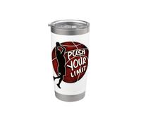 Push Your Limit, The Legend Basketball Slam Dunk Graphic Bicchiere termico in acciaio inox doppia parete