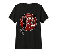 Push Your Limit, The Legend Basketball Slam Dunk Graphic Maglietta Premium