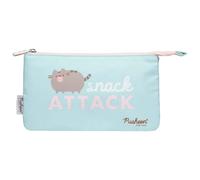 Pusheen, Astuccio per matite / trucco Collezione Foodie 3 Scomparti, Blu