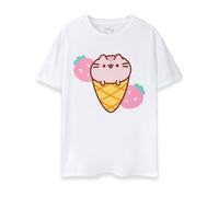 Pusheen Bianco Ice Cream T-shirt a maniche corte Donne